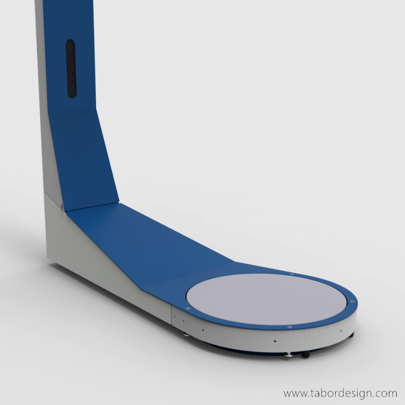 Skaner Iniphy. Podstawa skanera 3D do tworzenia trójwymiarowego obrazu ciała człowieka.