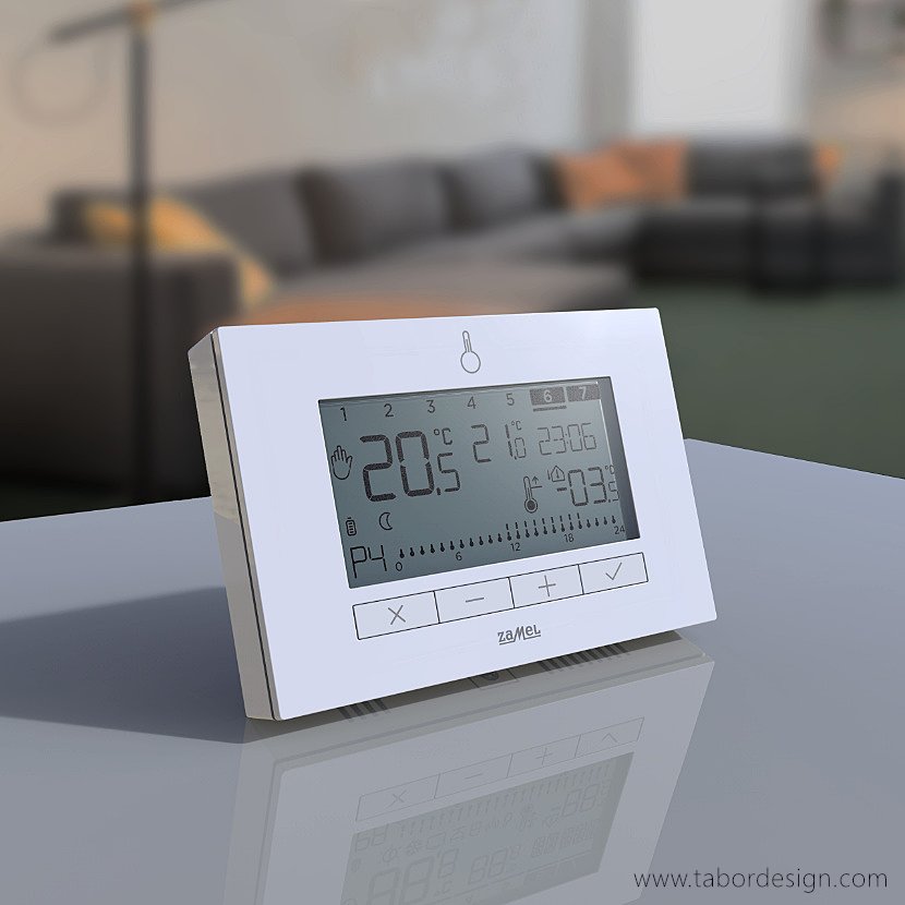 Bezprzewodowe regulatory temperatury. Zaawansowany funkcjonalnie regulator zaprogramowany na siedem dni tygodnia.