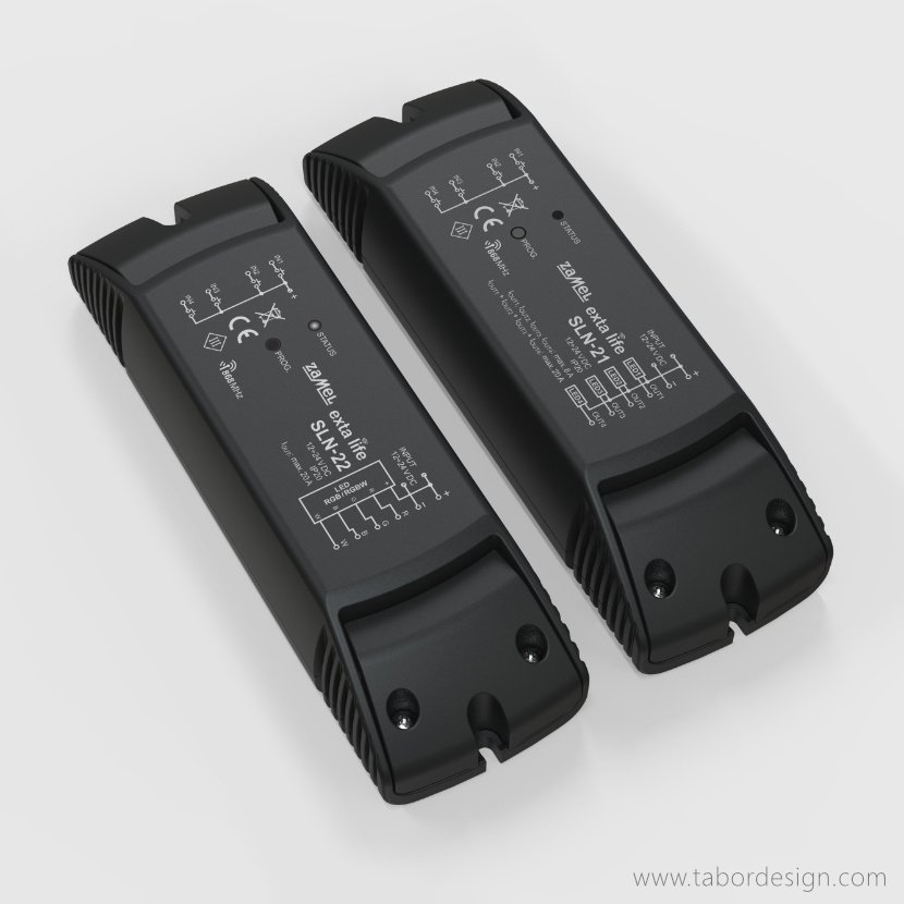 Uniwersalne obudowy elektroniki — natynkowe sterowniki LED SLN-21 i SLN-22.